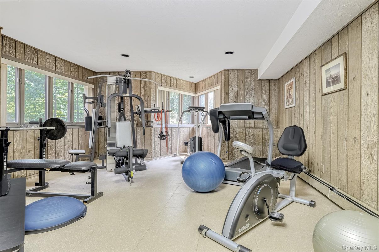 Fitness Equipment, Interior, Wooden Walls