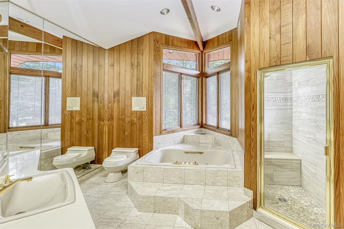 Bathroom, Interior, Wooden Walls