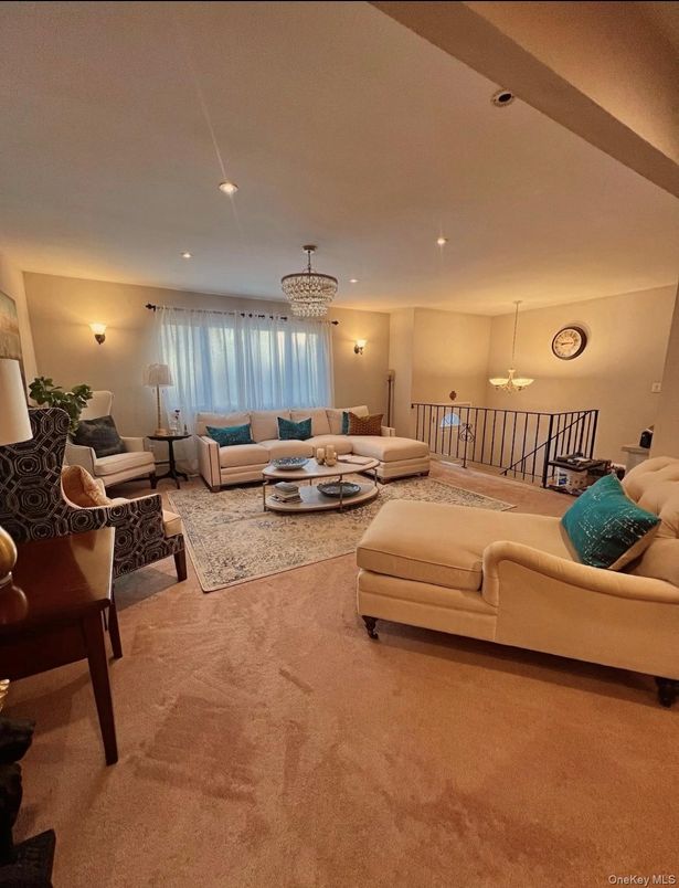 Chandelier, Interior, Living room, Recessed Lighting
