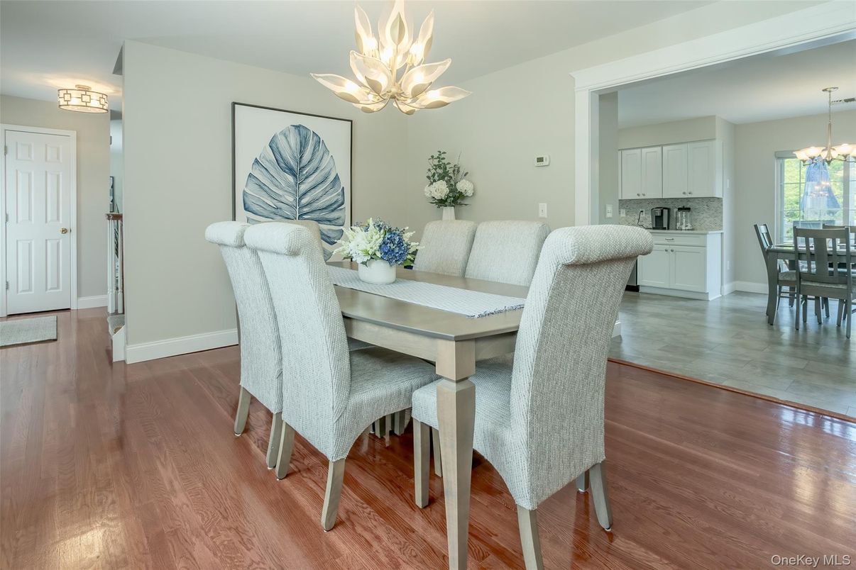 Chandelier, Dining room, Interior, Pendant Lights, Wood Texture Flooring