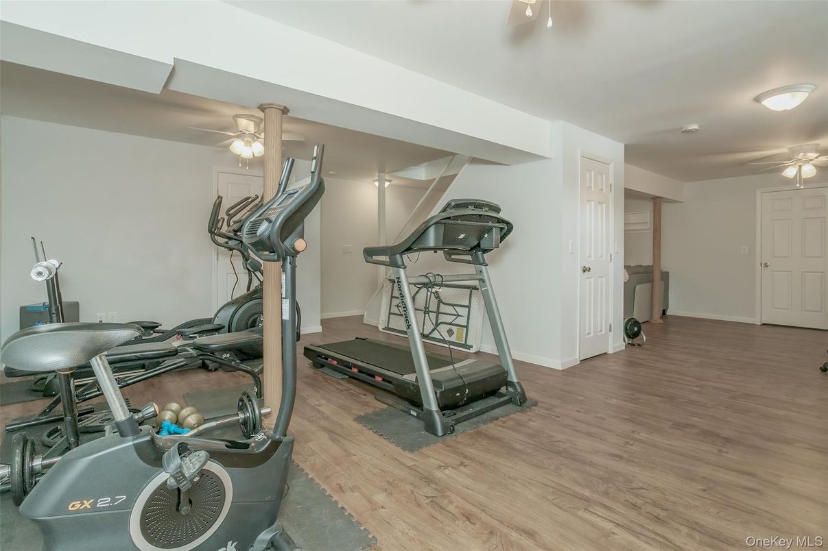 Fitness Equipment, Interior, Wood Texture Flooring