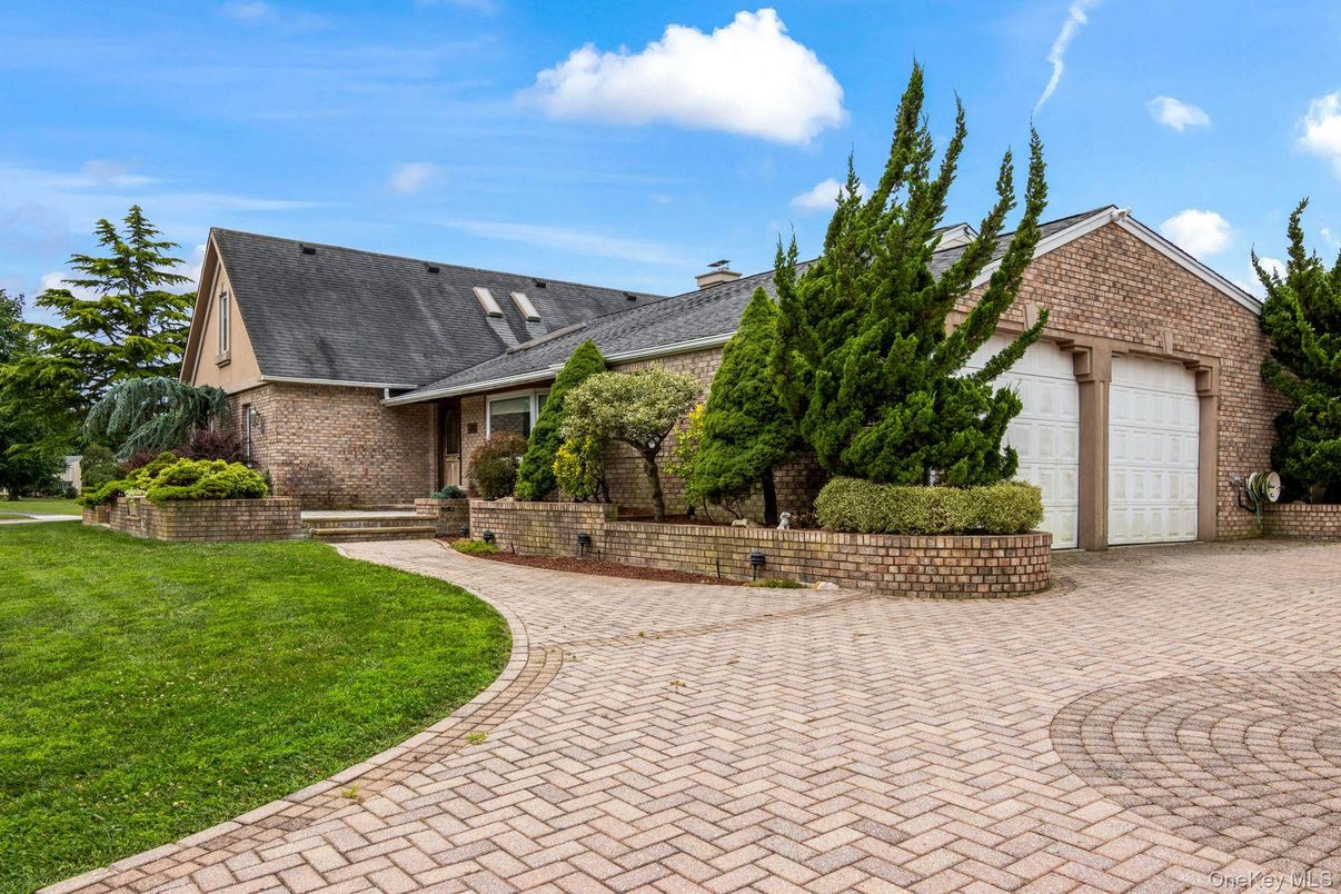 Attached, Exterior, Facade, Brick Facade, French Provincial