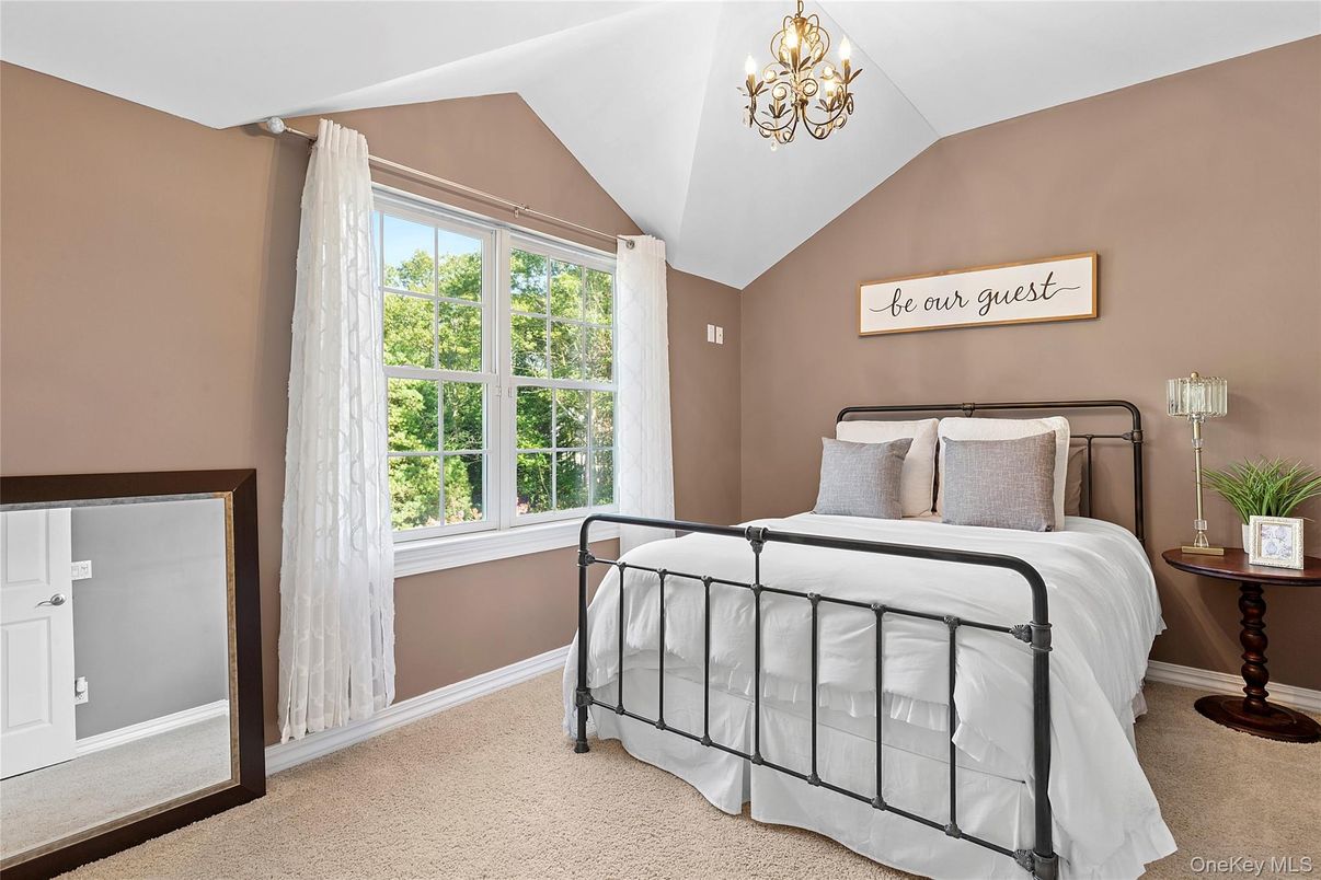 Bedroom, Chandelier, Interior
