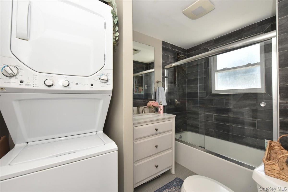 Bathroom, Glass Shower, Interior, Utility Closets, Washer