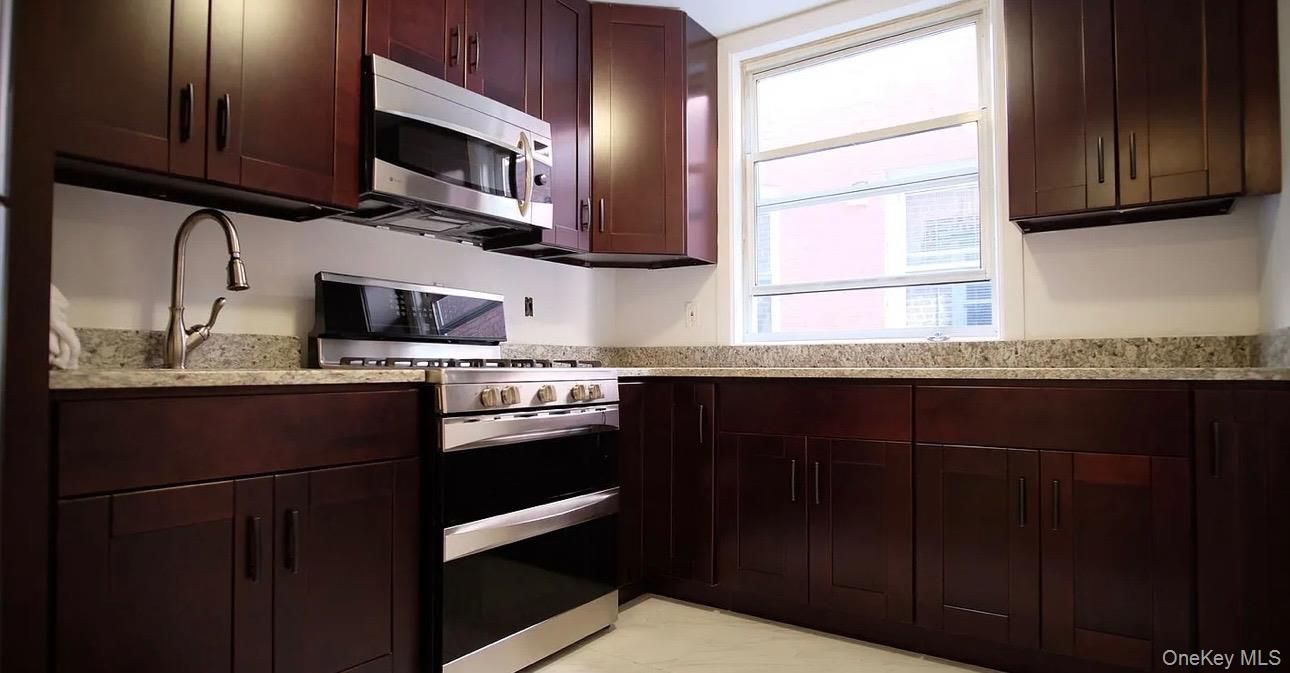 Interior, Kitchen, Marble, Stainless Steel Appliances