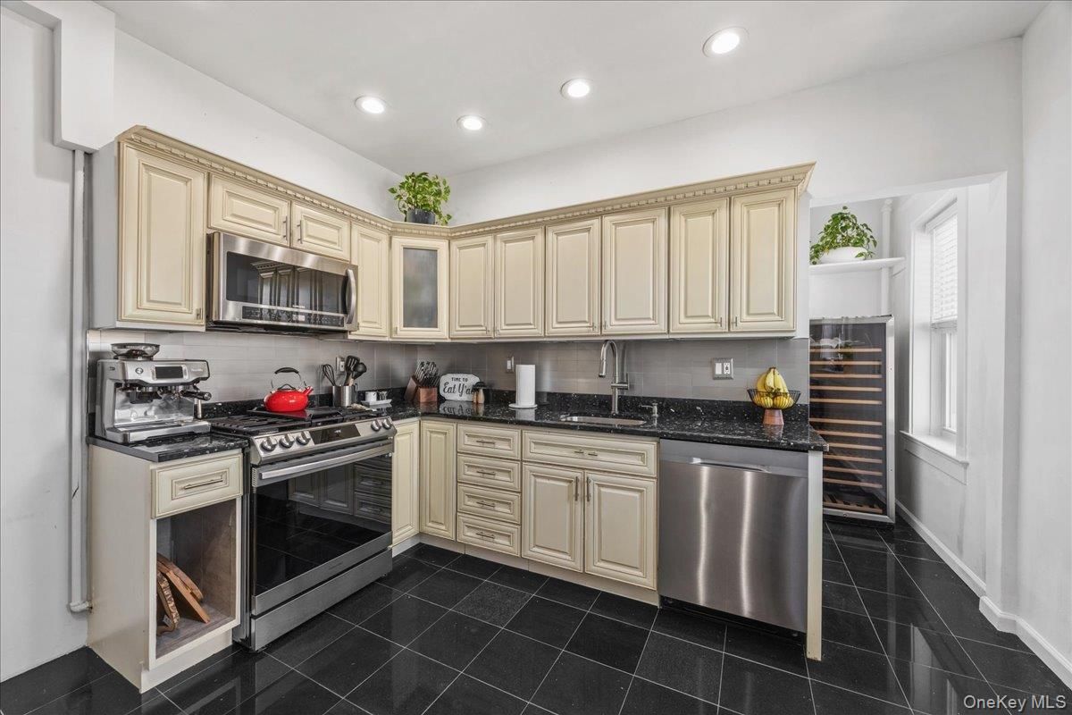 Interior, Kitchen, Recessed Lighting, Stainless Steel Appliances
