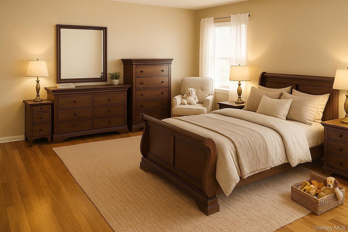 Bedroom, Interior, Wood Texture Flooring
