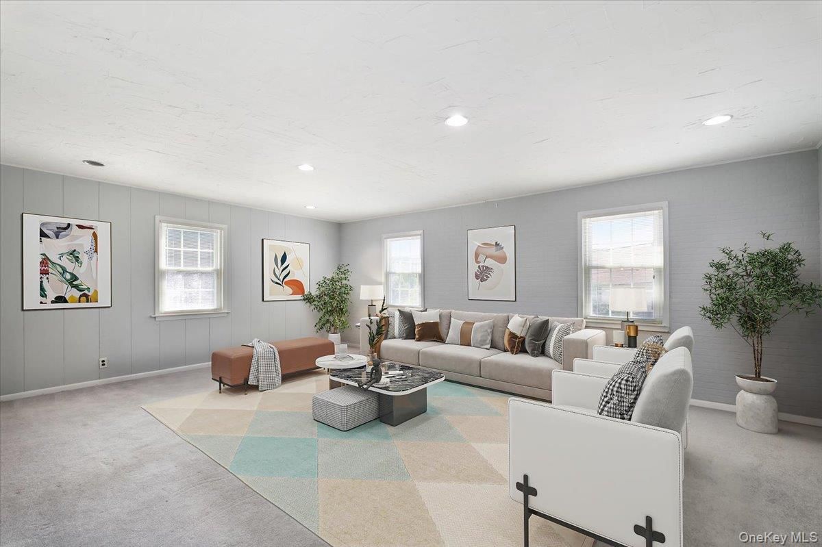 Interior, Living room, Recessed Lighting