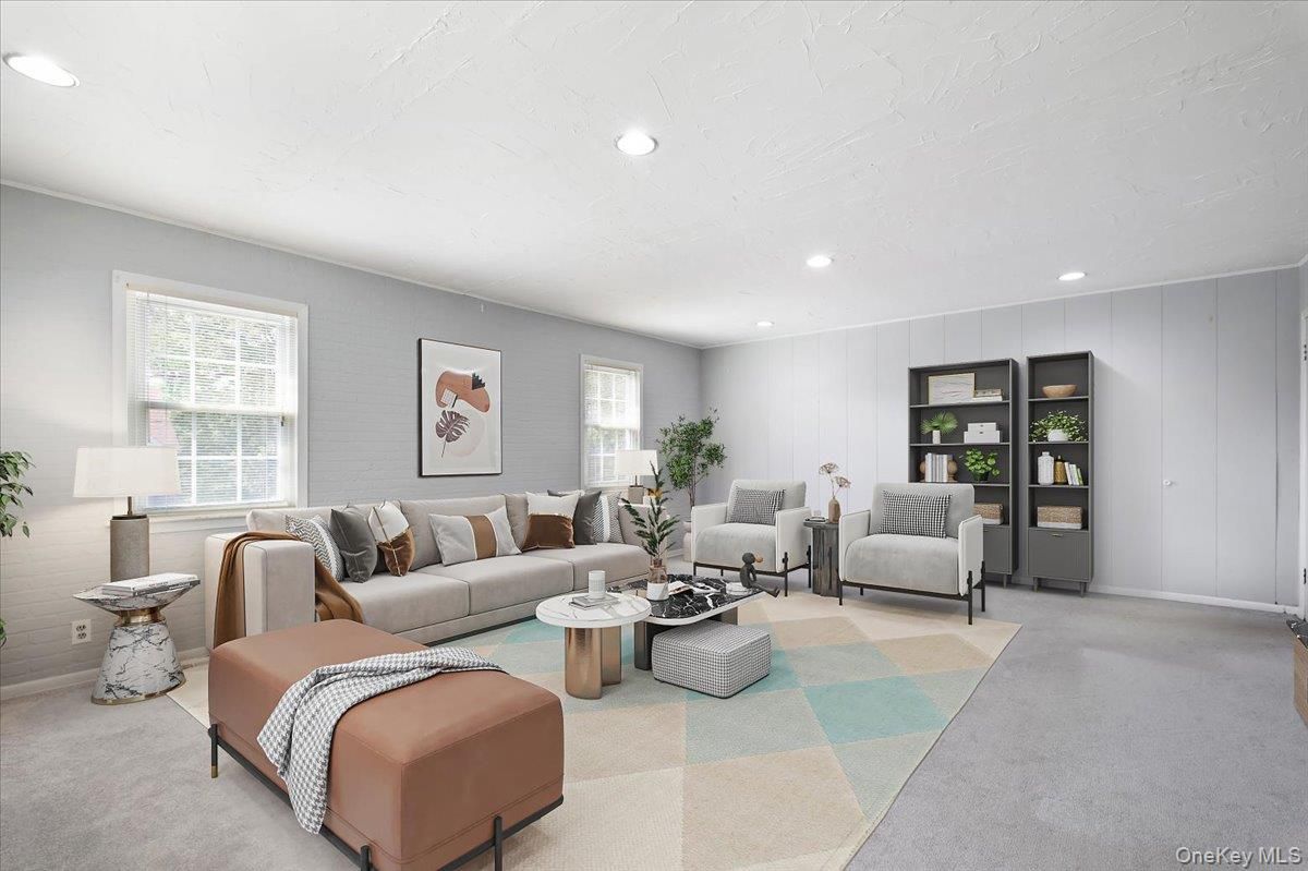 Interior, Living room, Recessed Lighting