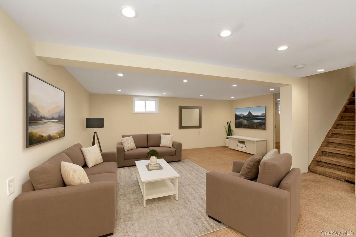 Interior, Living room, Recessed Lighting
