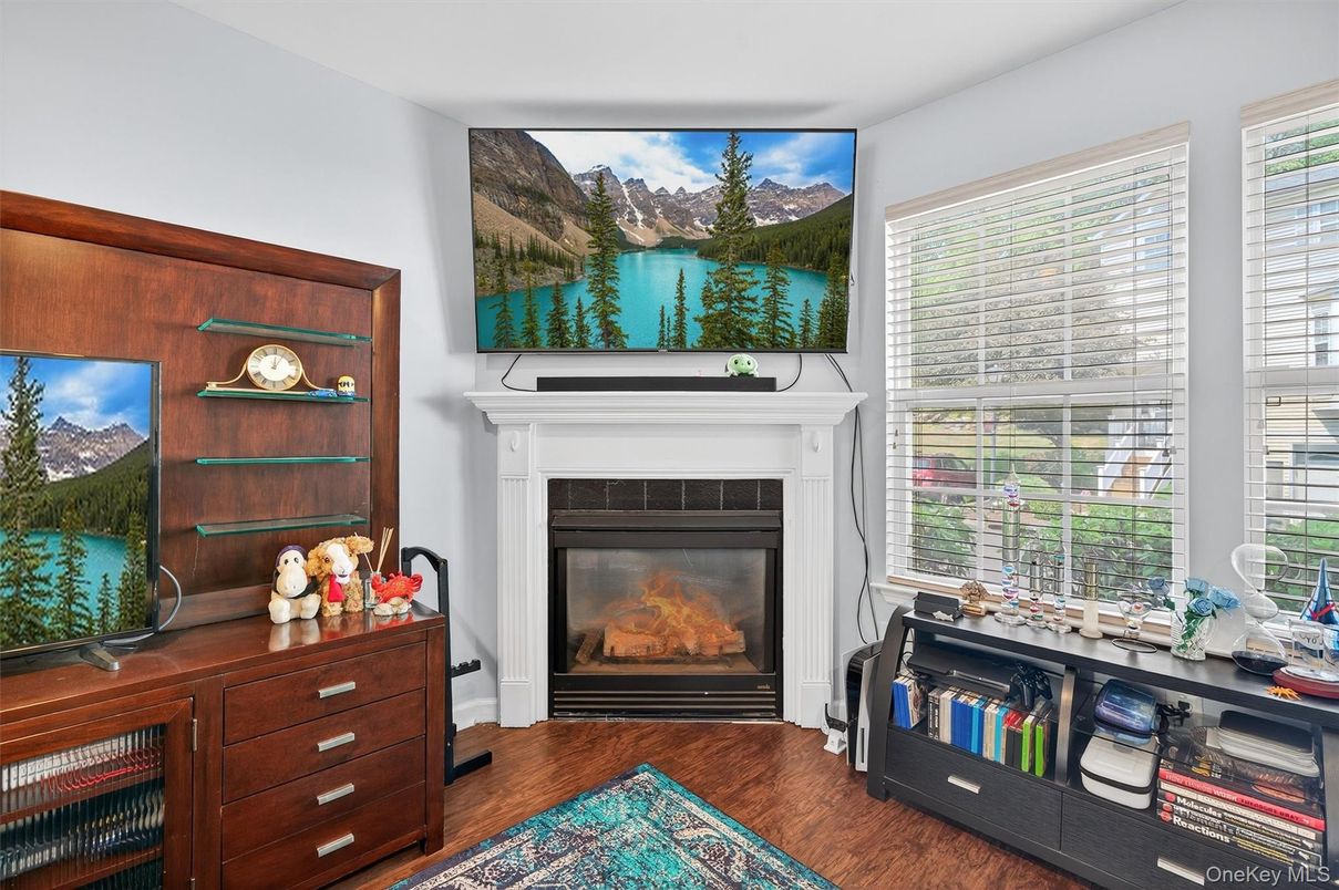 Fireplace, Interior, Wood Texture Flooring