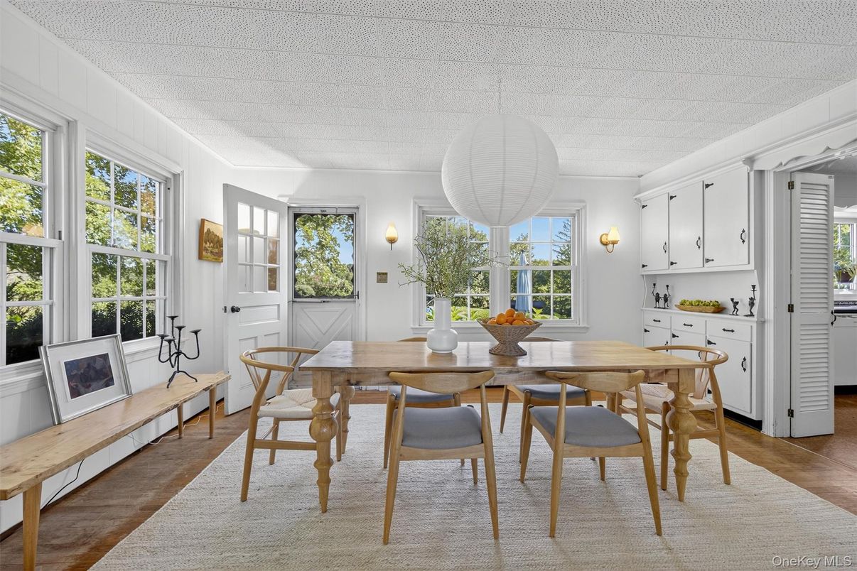 Dining room, Interior, Wood Texture Flooring