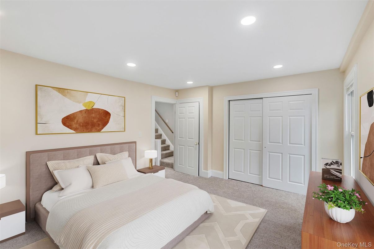 Bedroom, Interior, Recessed Lighting
