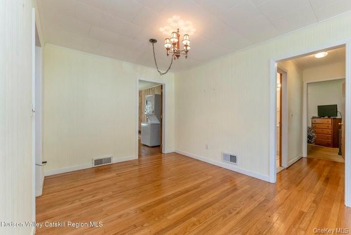 Chandelier, Empty room, Interior, Washer, Wood Texture Flooring