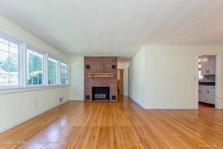 Empty room, Fireplace, Interior, Wood Texture Flooring
