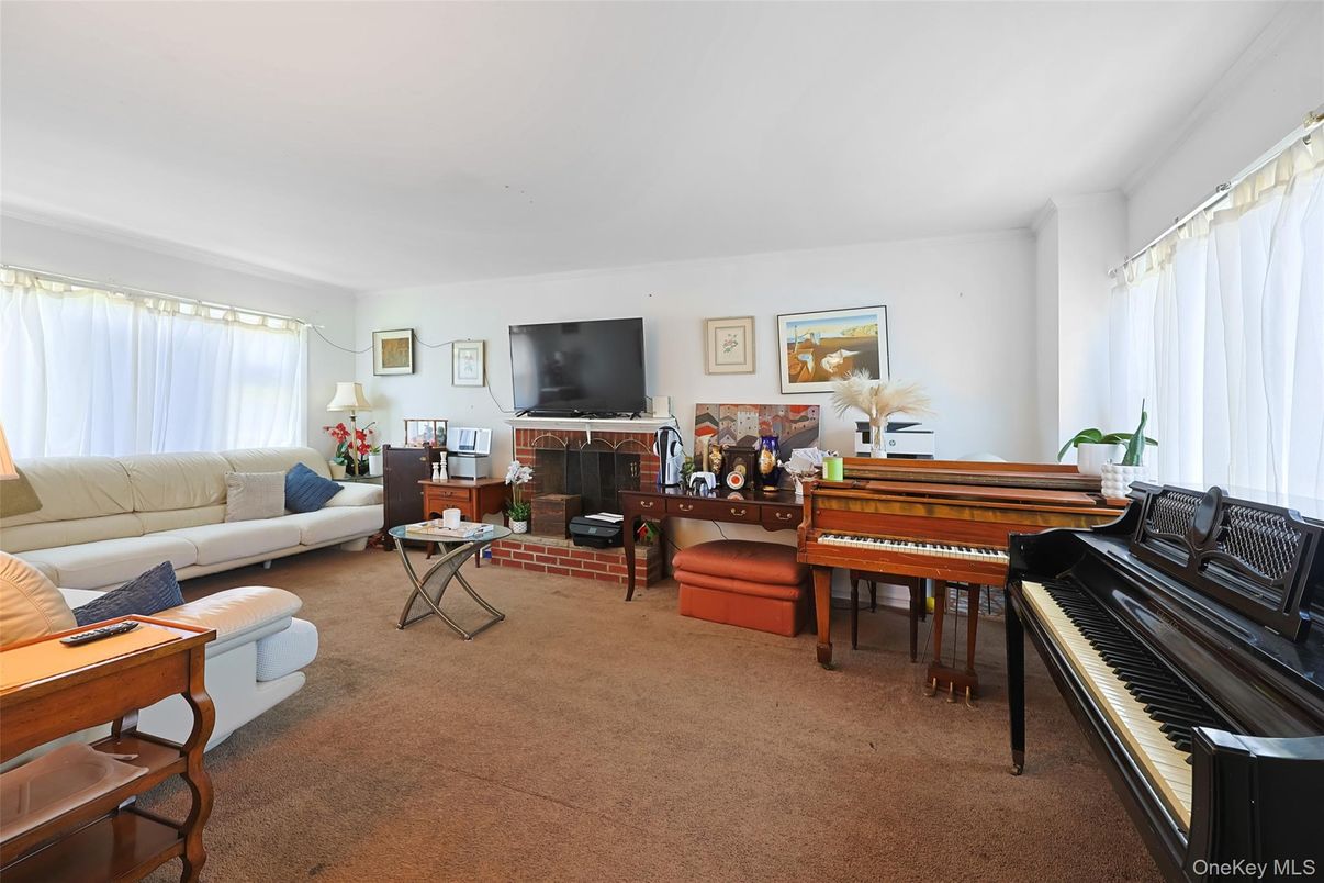 Fireplace, Interior, Living room, Piano