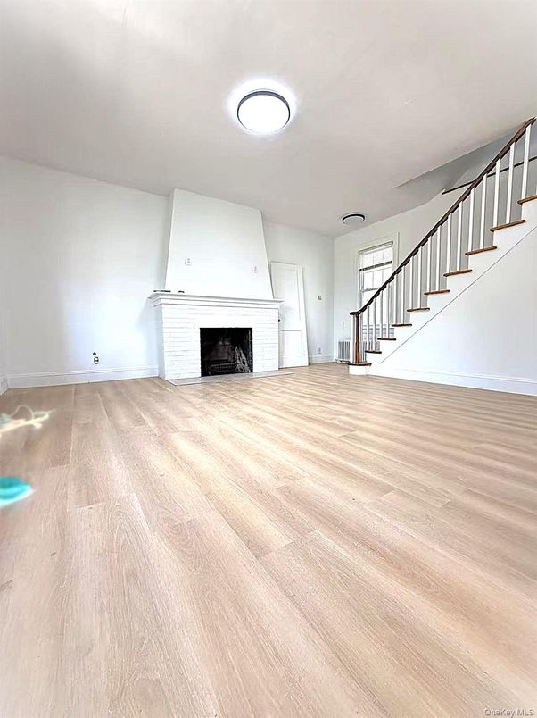 Empty room, Fireplace, Interior, Wood Texture Flooring