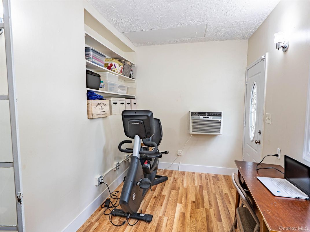 Fitness Equipment, Home Office, Interior, Wood Texture Flooring