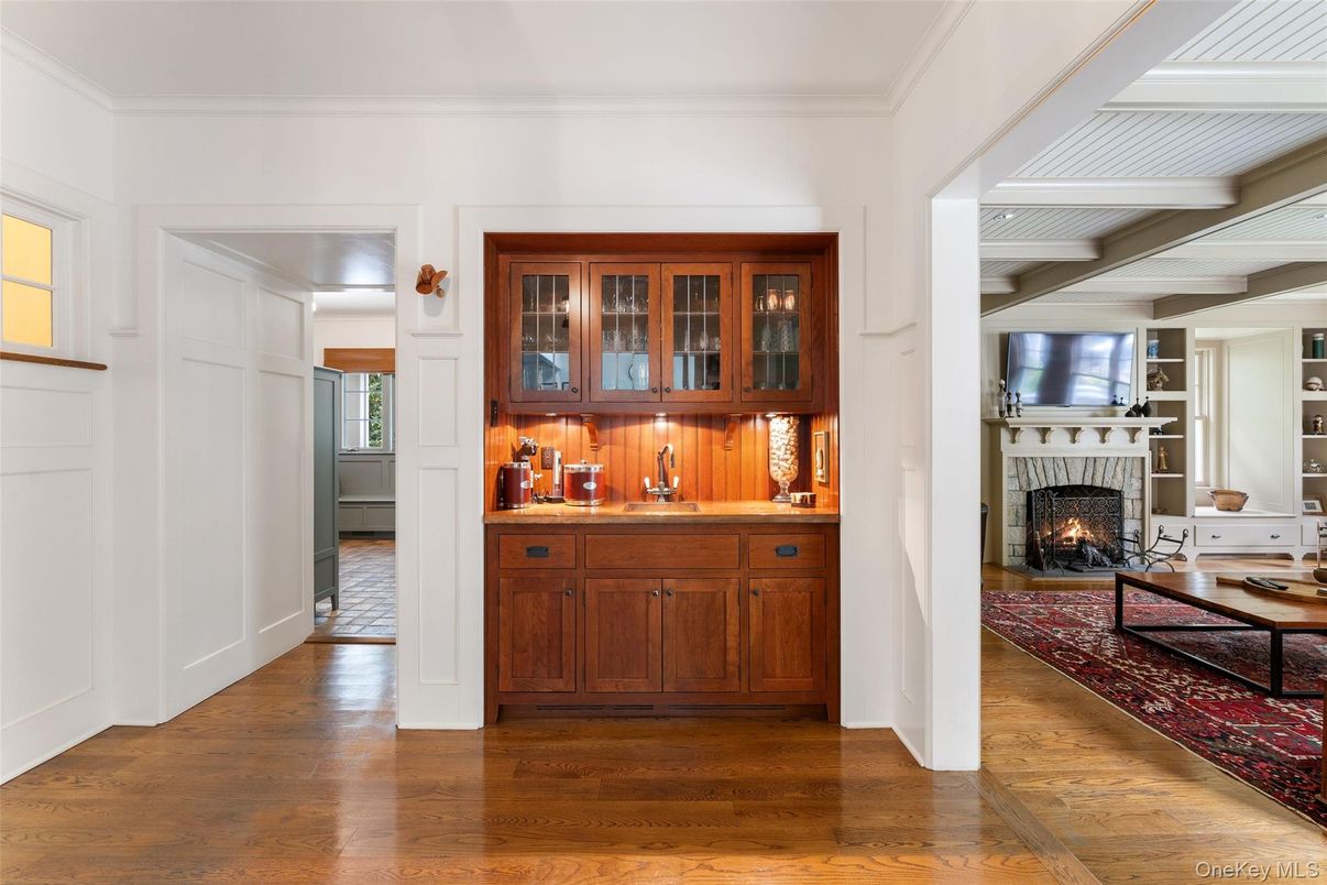 Fireplace, Interior, Wood Texture Flooring