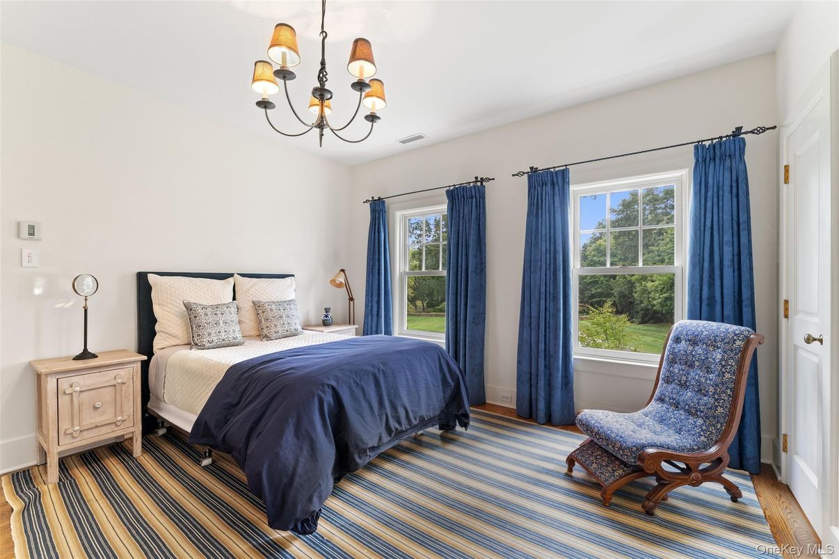 Bedroom, Chandelier, Interior