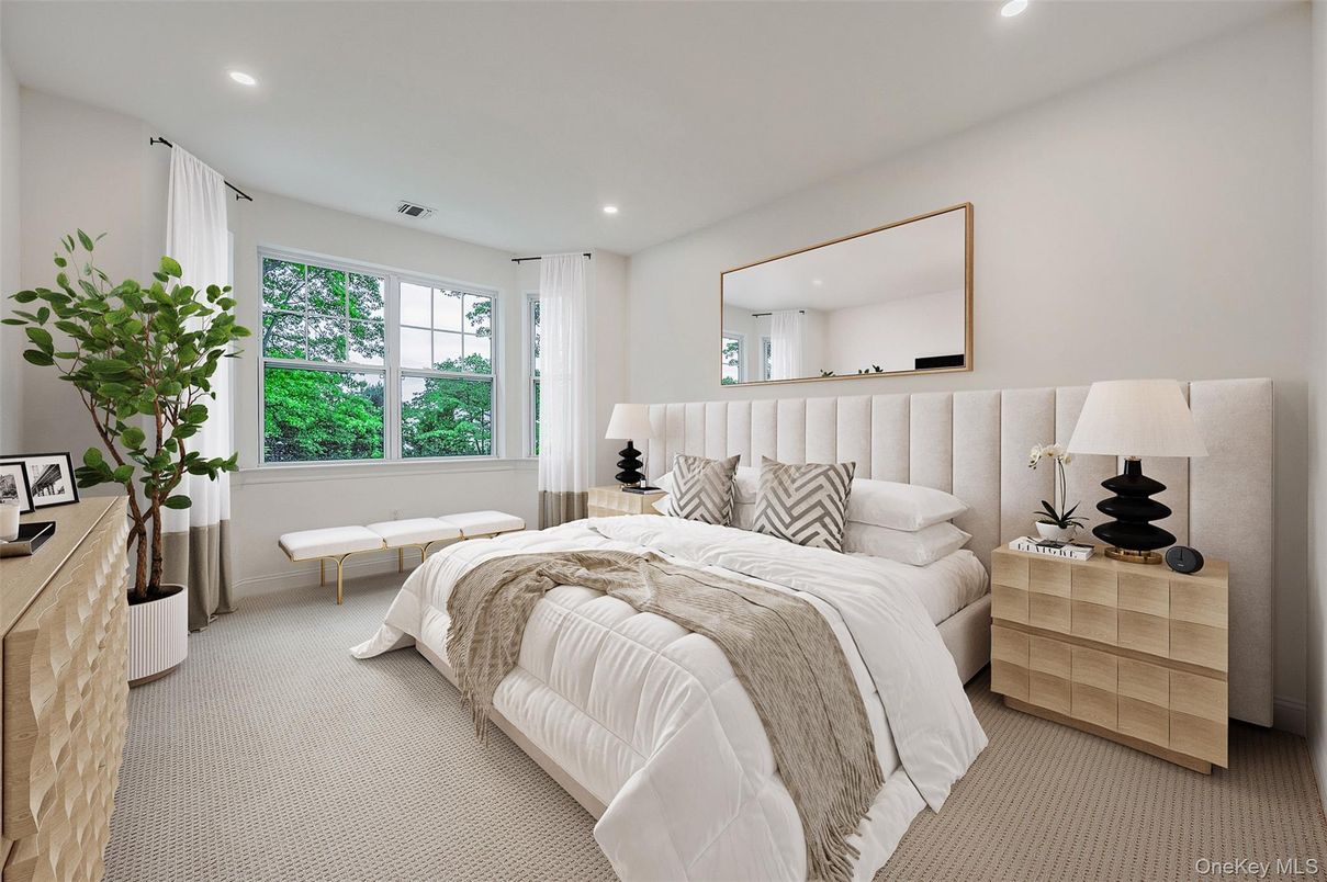 Bedroom, Interior, Recessed Lighting