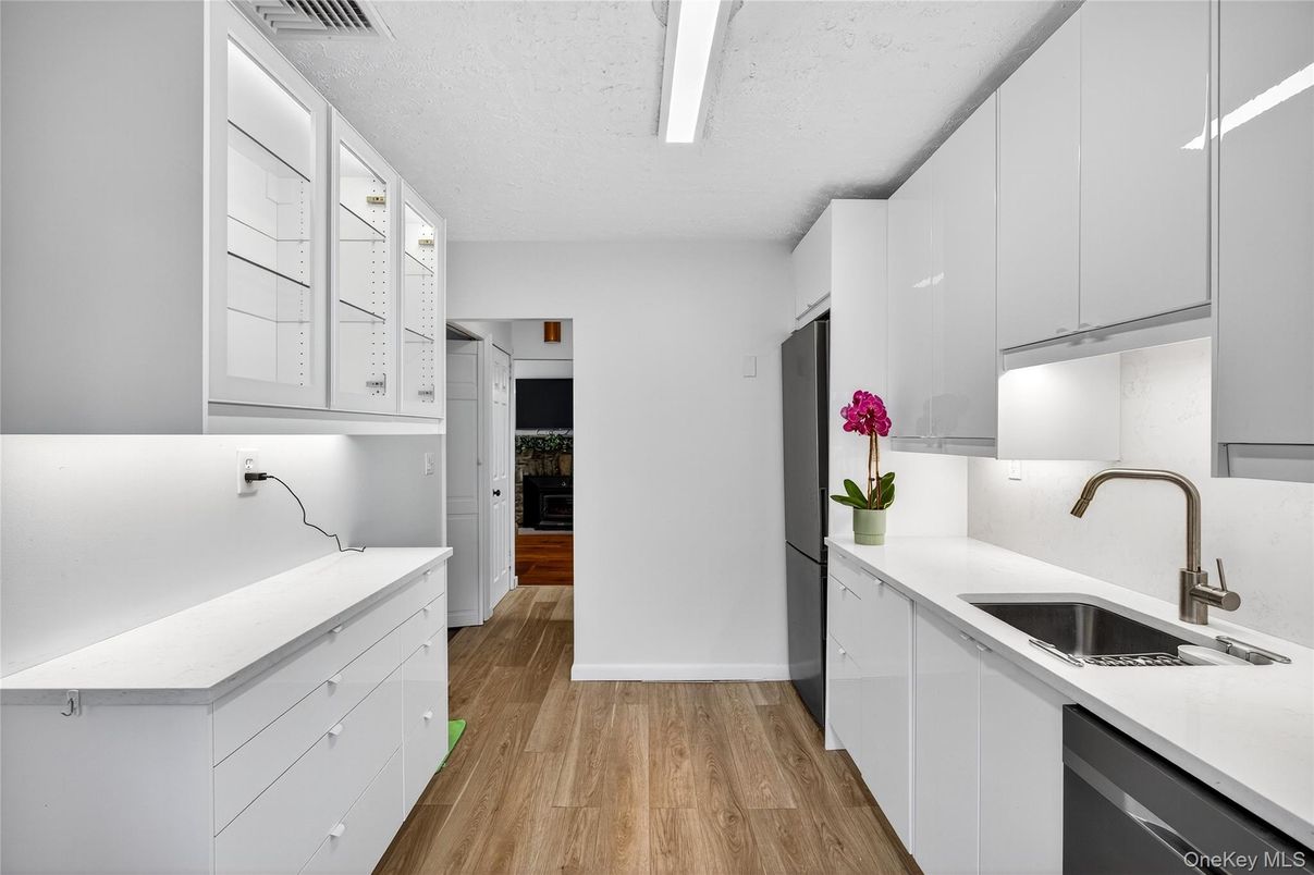 Interior, Kitchen, Wood Texture Flooring