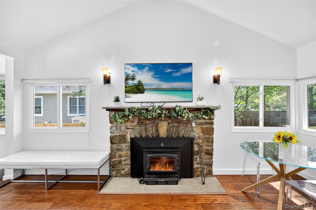 Fireplace, Interior, Wood Texture Flooring