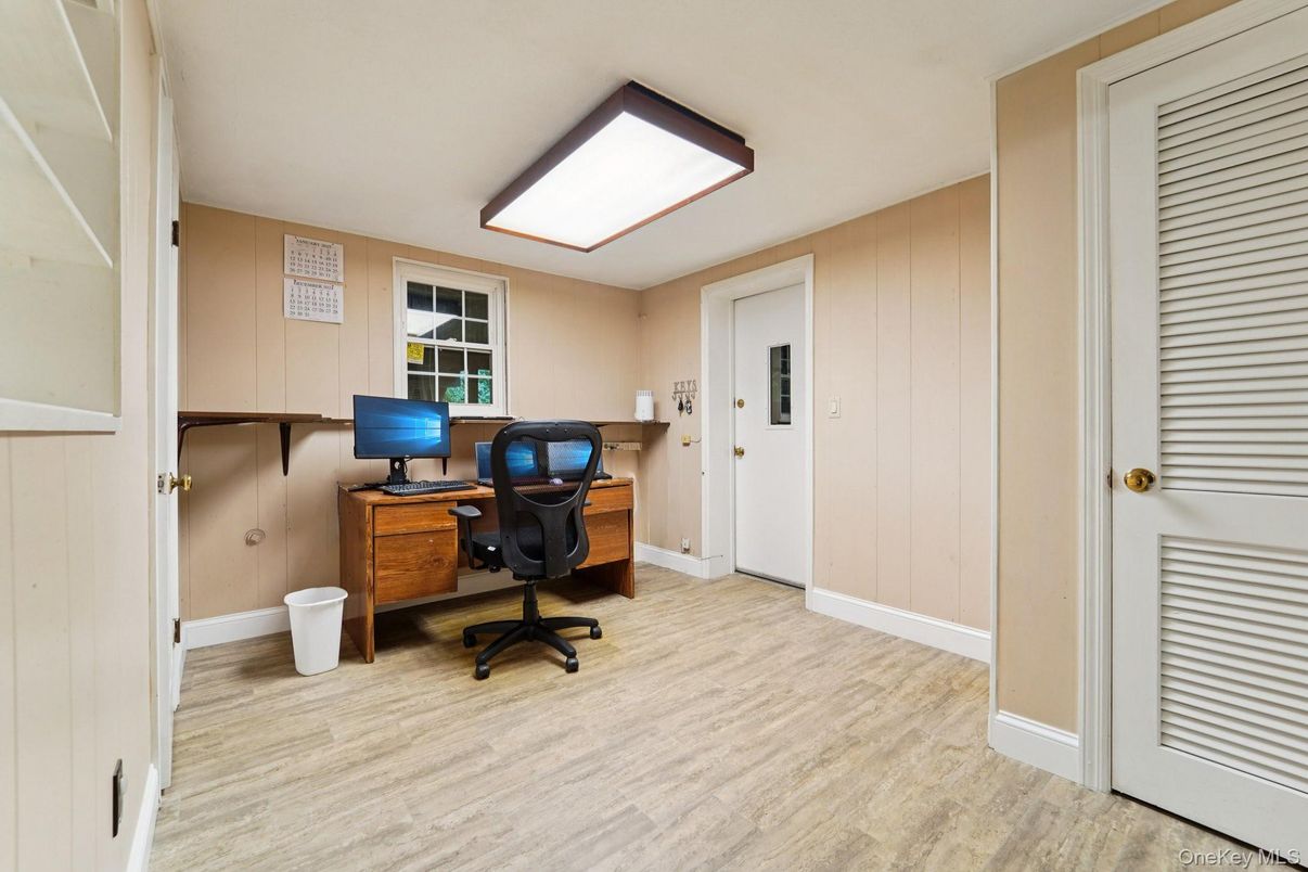 Home Office, Interior, Wood Texture Flooring