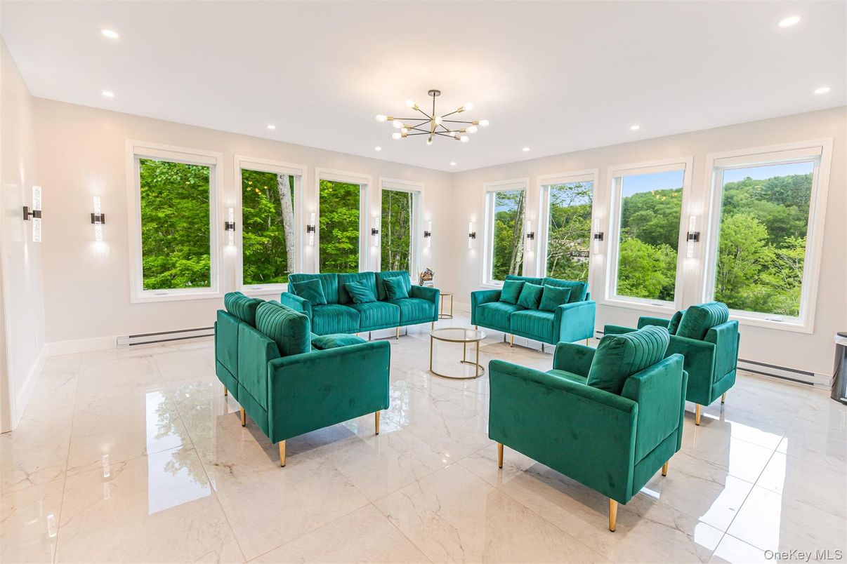 Interior, Living room, Marble, Pendant Lights, Recessed Lighting