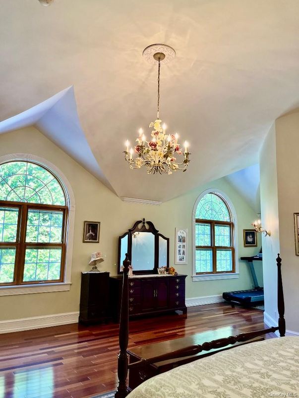 Chandelier, Interior, Wood Texture Flooring
