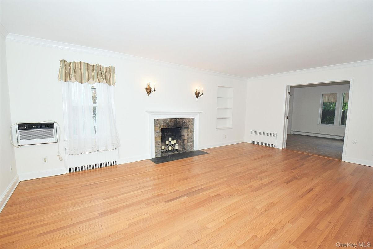 Empty room, Fireplace, Interior, Wood Texture Flooring