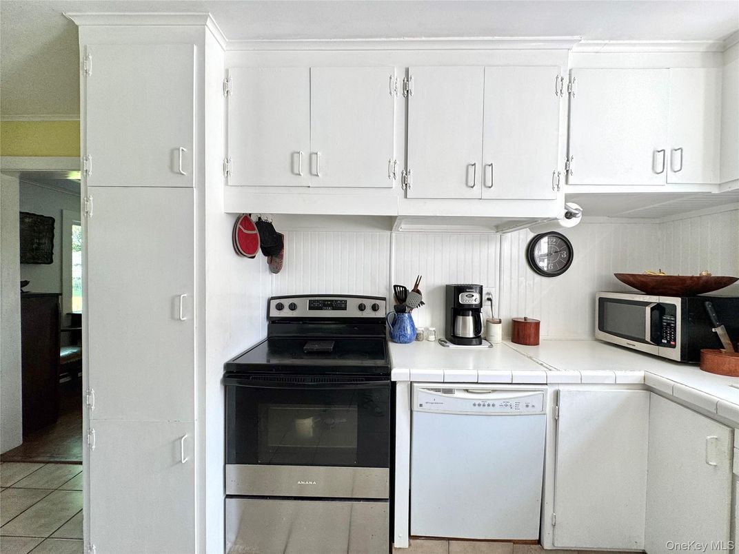 Interior, Kitchen, Stainless Steel Appliances, Tile Countertops