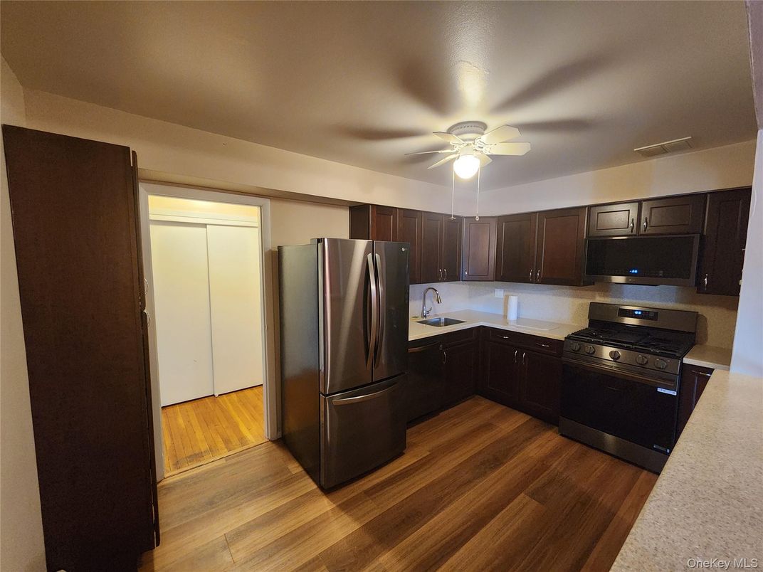 Interior, Kitchen, Wood Texture Flooring