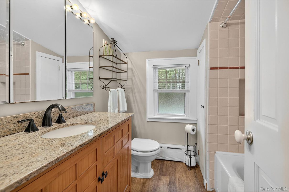 Bathroom, Interior, Wood Texture Flooring