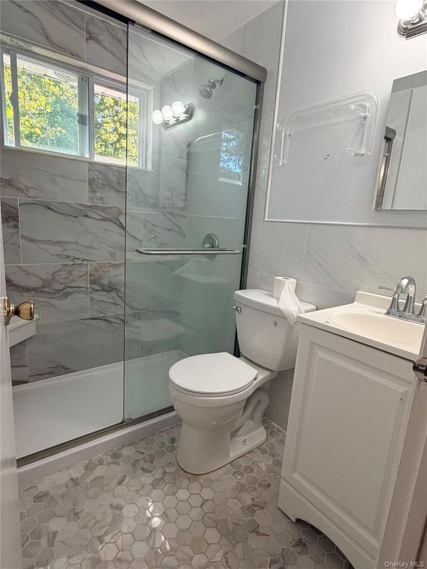 Bathroom, Glass Shower, Interior, Marble Walls