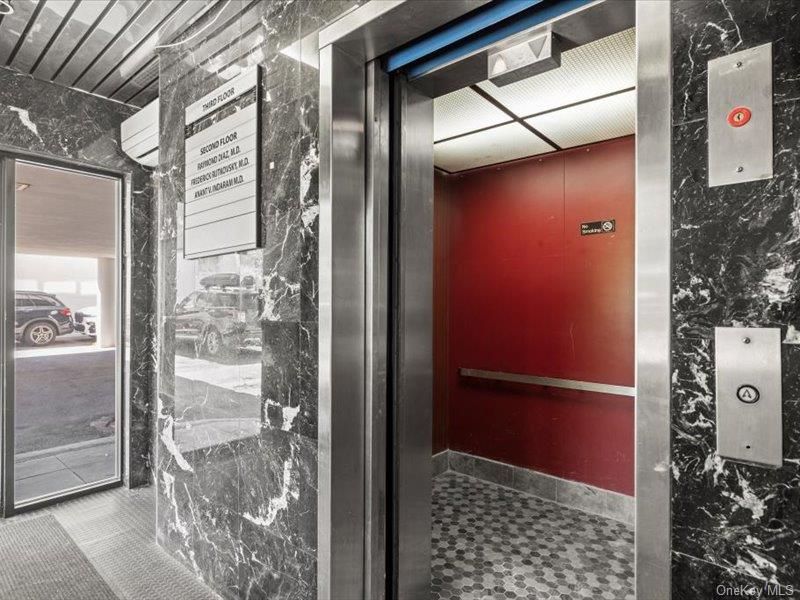 Elevator, Interior, Wooden Walls