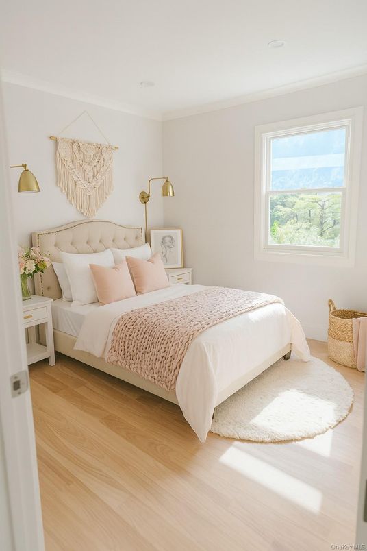 Bedroom, Interior, Wood Texture Flooring