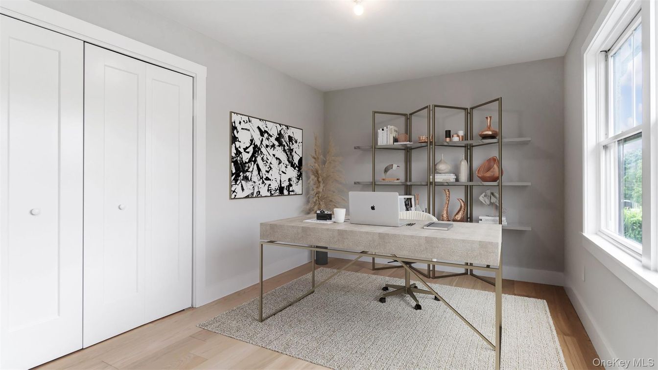 Home Office, Interior, Wood Texture Flooring