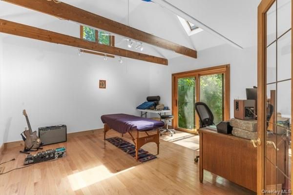 Home Office, Interior, Wooden Beams, Wood Texture Flooring