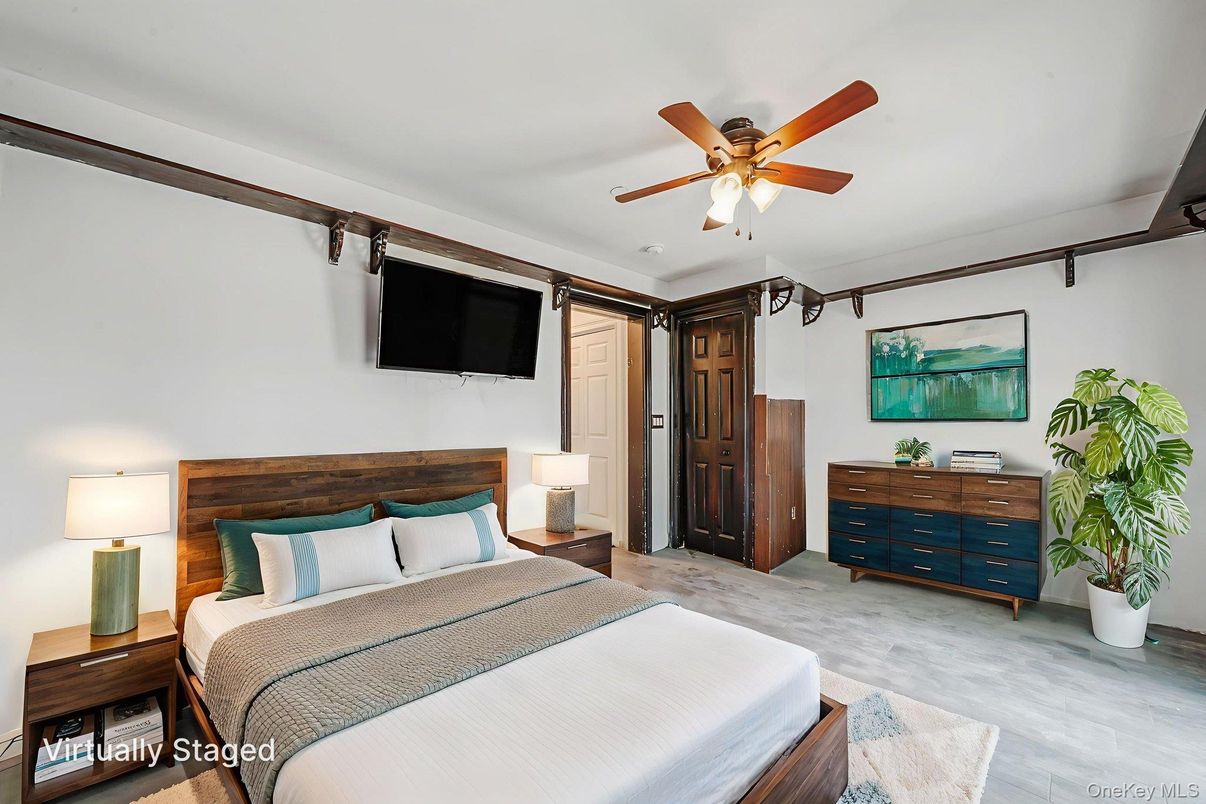 Bedroom, Interior, Wood Texture Flooring