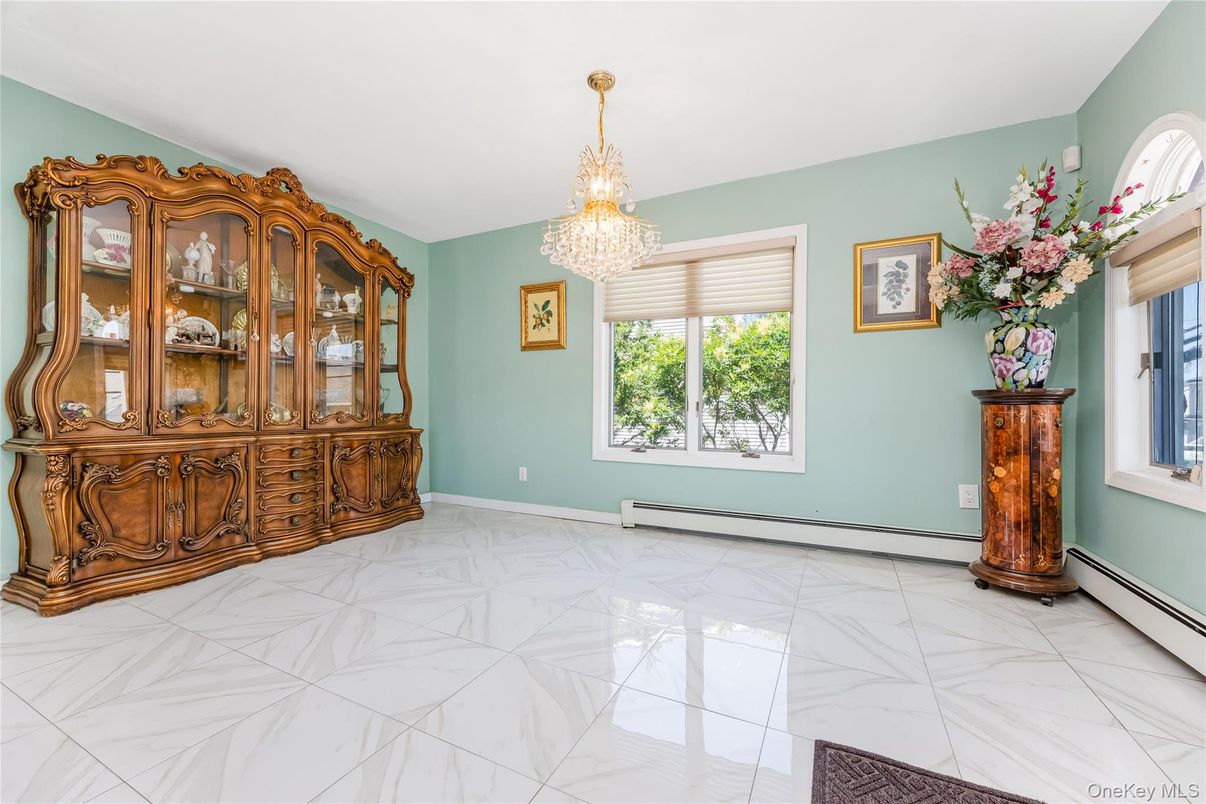Chandelier, Empty room, Interior, Marble
