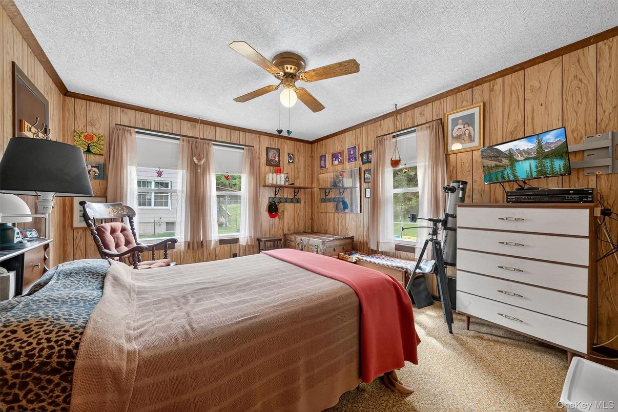 Bedroom, Interior, Wooden Walls