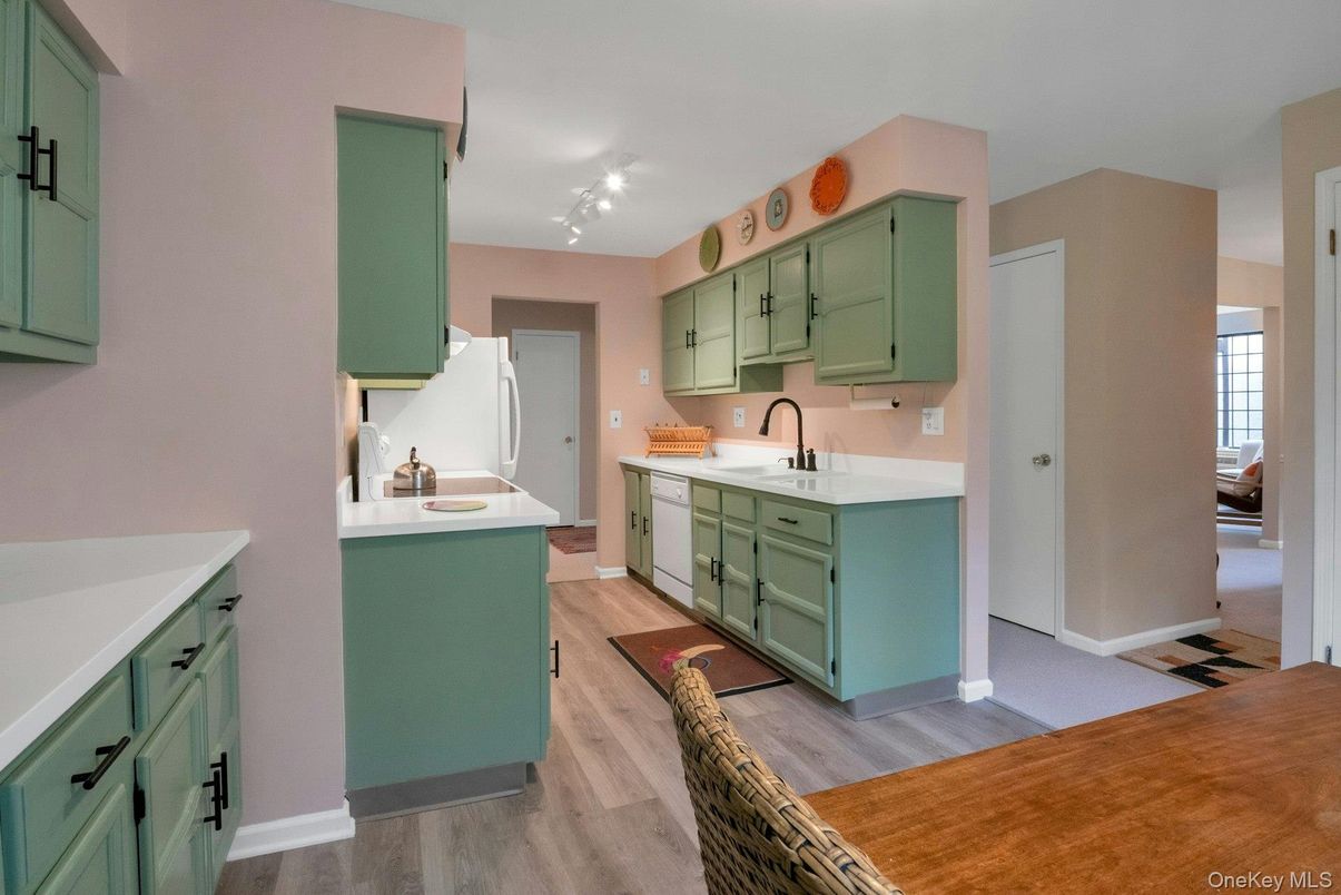Interior, Kitchen, Wood Texture Flooring