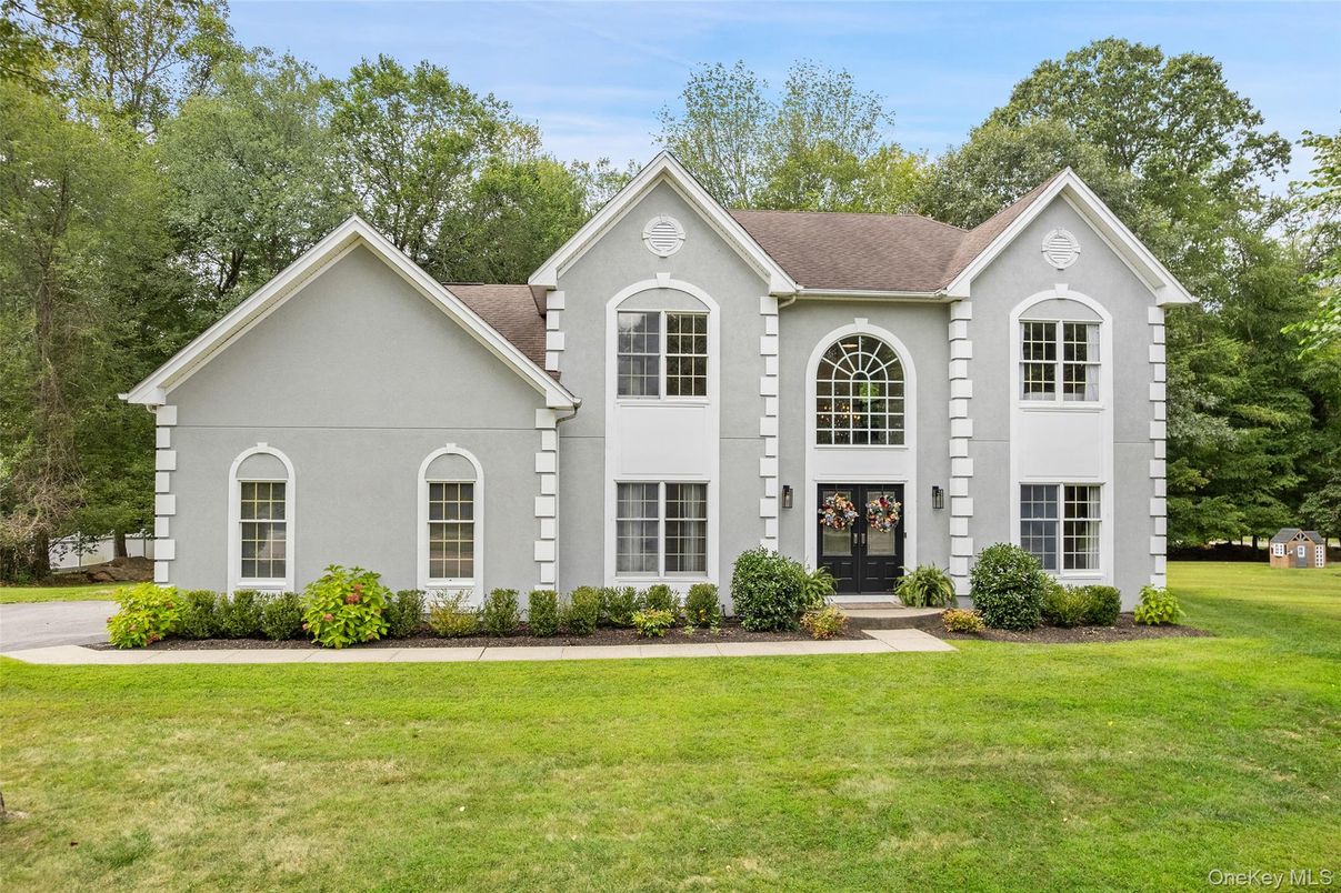 Backyard, Exterior, Facade, Brick Traditional