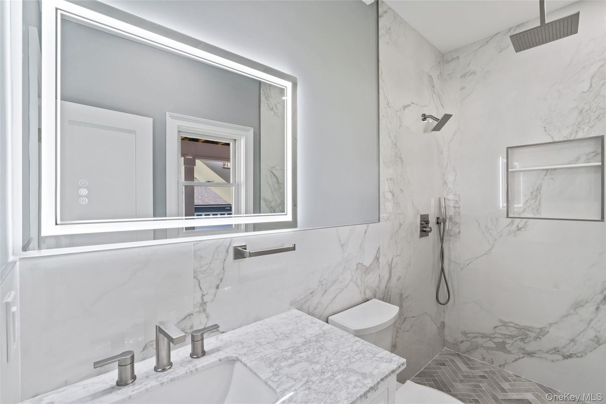 Bathroom, Interior, Marble Walls