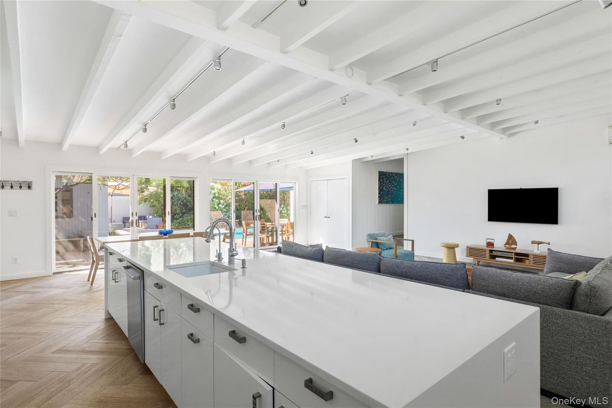 Interior, Kitchen, Living room, Wood Texture Flooring