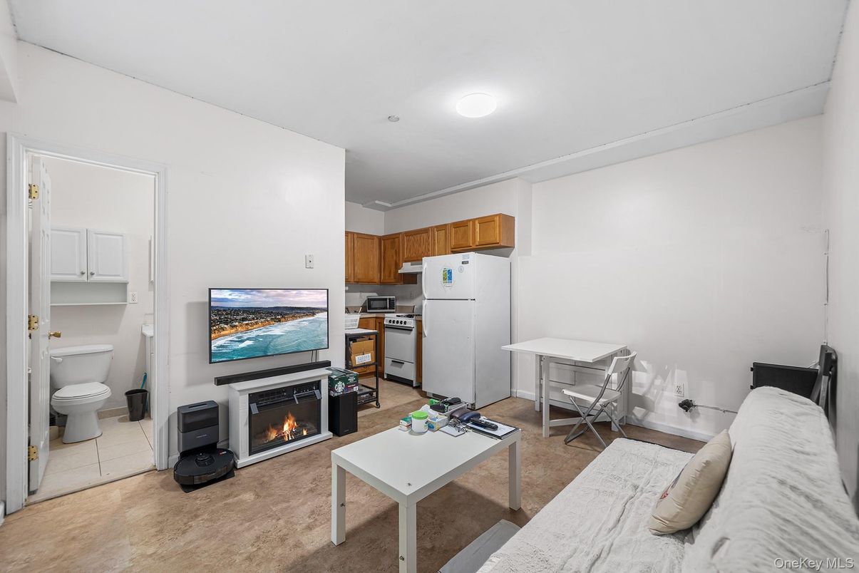 Fireplace, Interior, Kitchen, Living room