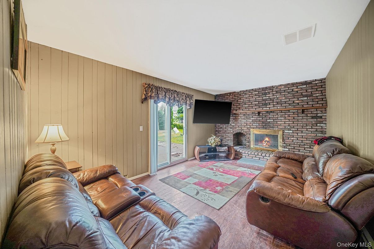 Fireplace, Interior, Living room, Stone Walls