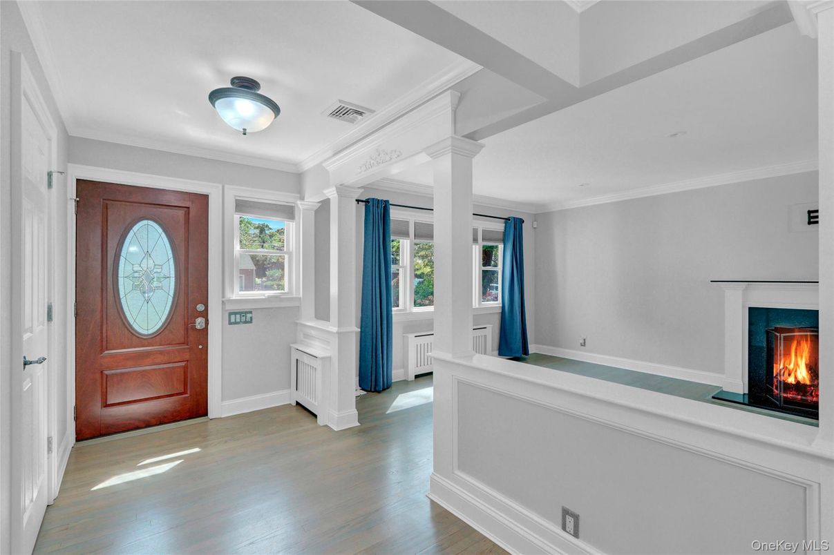 Fireplace, Interior, Wood Texture Flooring