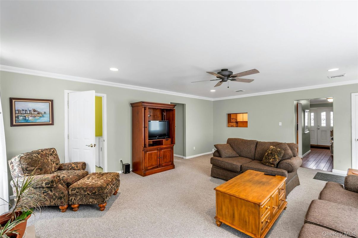 Interior, Living room, Recessed Lighting